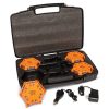 Super Road Flare Kit with Red LEDs (4-pack)